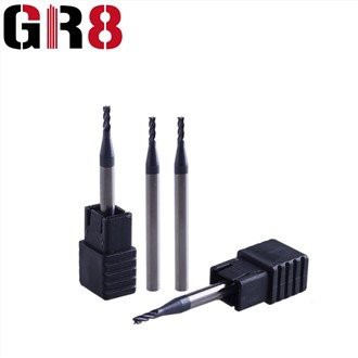 Fresa plana de microdiàmetre de 2 flautes